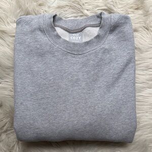 Aritzia TNA Boyfriend Cozy Fleece Crewneck, M